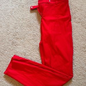 Red dress pants